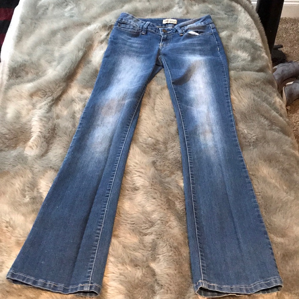flair light wash jeans